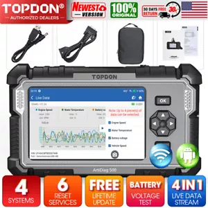 TOPDON AD500 V2.0 OBD2 Scanner Check Engine Code Reader ABS SRS Diagnostic Tool - Picture 1 of 17