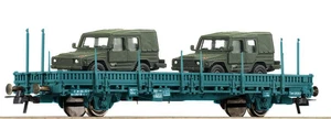 Roco 66777 Rungenwagen mit MINITANKS 2 VW ILTIS belgische Armee Ep.5 SNCB NEU OV - Bild 1 von 3