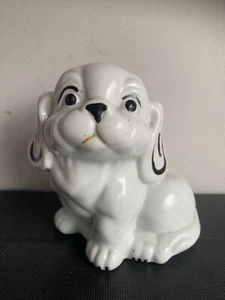 Kitsch King Charles Spaniel Money Box Piggy Bank Ceramic 60s 70s Cute Dog Puppy - Picture 1 of 7
