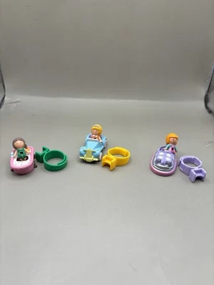 Vintage Polly Pocket 1989 3 Set of Dolls with Rings and Accessories  COMPLETE - Image 1 of 2