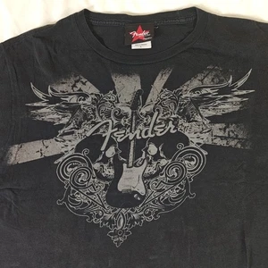 Camiseta Guitarra Fender Da Vinci De Colección Talla Para Hombre Grande Estampado Gráfico Negra - Imagen 1 de 9