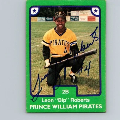 1984 TCMA Bip Roberts #533 AUTO AUTOGRAPHED SIGNED PRINCE WILLIAM PIRATES - Image 1 of 2
