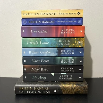 Kristin Hannah Lot of 9 PB HC Books Novels Firefly Lane, Four Winds Very Good - Image 1 of 4