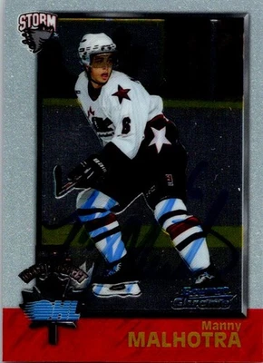 Manny Malhotra 1998 Bowman Chrome CHL #148 Guelph Storm Auto Hand Signed - Image 1 of 2