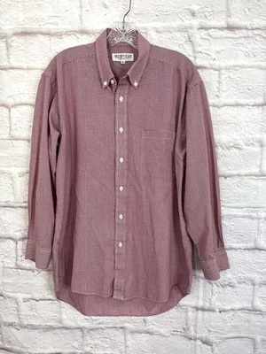 Givenchy MONSIEUR красный клетчатый платье рубашка мужская 16 32/33 большой - Изображение 1 из 4