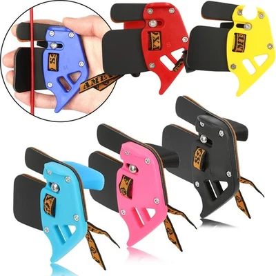 Finger Guard Tab Glove Leather Protector Gear Recurve Bow Archery Hunting Shoot - Image 1 of 4