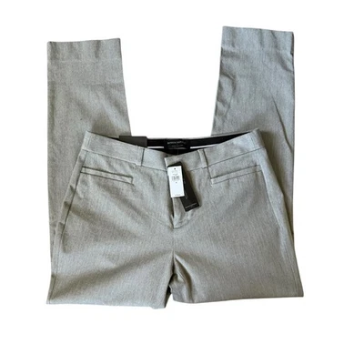 Banana Republic Sloan 曲线版浅灰色踝连衣裙裤子女式 6 码全新带标签 — 第 1/4 张图片