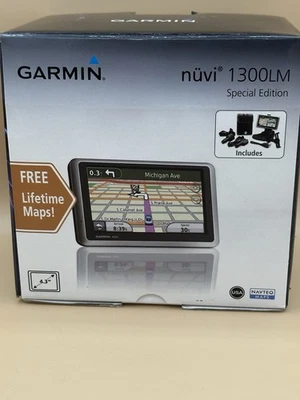 GARMIN NUVI 1300LM 4.3" GPS Lifetime Maps Edition in Box NEW - Image 1 of 4