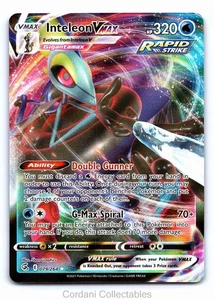 Inteleon VMAX 079/264 - Fusion Strike - Pokemon Card - Near Mint - Picture 1 of 2