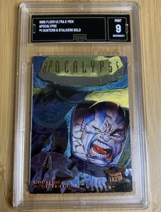 1995 Fleer Ultra Marvel Hunters & Stalkers Card - Apocalypse #1 of 9 GMA 9 Mint - Picture 1 of 2