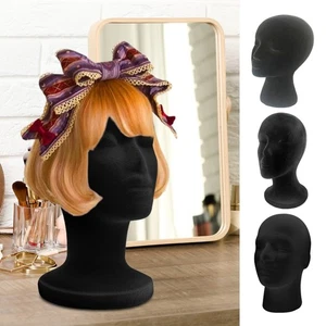 Cabezal de maniquí de espuma para exhibición de sombreros y pelucas soporte de cabeza de espuma - Imagen 1 de 16