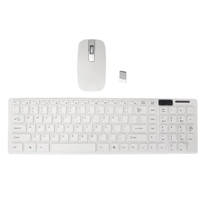 Wireless Keyboard Mouse Combo 2.4G Ultra Thin 1600dpi 78 Keys​ For Home Off Kit - Picture 1 of 12