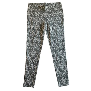 Guess Black Lace Damask Print Leggings Womens Pants Athleisure - Picture 1 of 7