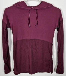 Fabletics Mujer Talla?? Borgoña? Camisa Top con Capucha con Cordón Manga Larga VN - Imagen 1 de 3