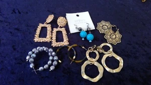 6 pairs earrings ,new ,some missing backs - Picture 1 of 1
