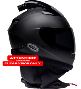 BELL Qualifier Forced Air Off-Road Helmet Matte Black -Large - CLEAR VISOR ONLY!