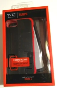 Tylt Bumpr Black and Red Case for Apple iPhone 5/5S/SE - Picture 1 of 4