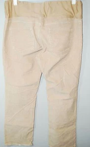 Gap Maternity Stretch Demi Panel Corduroy Pants Size 10 - Khaki/Tan - 29" Inseam - Picture 1 of 5