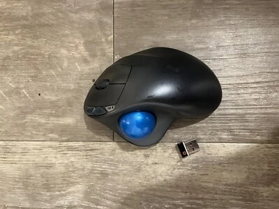 Logitech M570 Wireless Trackball Mouse - Dark Gray Tested - Image 1 of 4