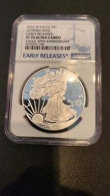 2016 W Silver Eagle - 30th Anniversary - NGC PF70 Ultra Cameo - Image 1 of 2