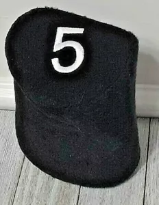 Golf Club Head Cover #5 Black Wood Long Neck - Picture 1 of 2
