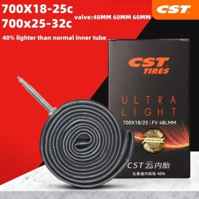 CST ultralight Inner Tube 700c Road Bicycle 700x18-25c/700x25-32c - Image 1 of 4