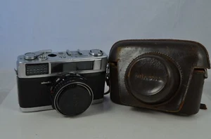 Vintage Minolta AL Rangefinder Camera 35mm TESTED 1000 Rokkor PF 1:2 45mm Lens k - Picture 1 of 12