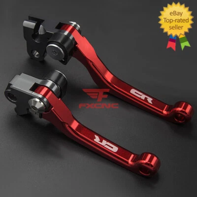 For Honda CR125R CR250R 1992-2003 Pivot Dirt Bike Brake Clutch Levers CR Logo - Image 1 of 4