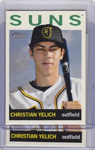 TARJETA DE IMPRESIÓN CORTA CHRISTIAN YELICH SUNS 2013 TOPPS HERENCIA LIGA MENOR SP #201 - Imagen 1 de 1