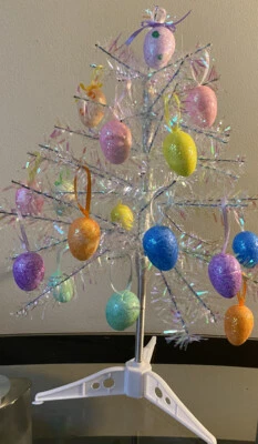 18" Mini Tabletop Artificial Easter Christmas Tree Year Round White - Image 1 of 4