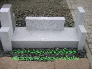 Randsteine Palisaden Granit Basalt Blockstufen Treppen Stehlen Fensterbänke - Bild 1 von 14