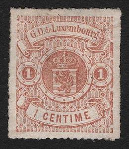 OPC 1865 Luxemburgo 1c ruleta Sc#13 MH bien centrado 33299 - Imagen 1 de 2