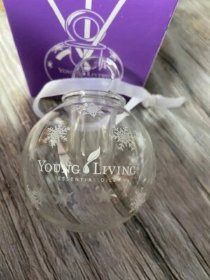 NIB Young Living Essential Oils Christmas Tree Glass Ornament Diffuser New - Image 1 of 3