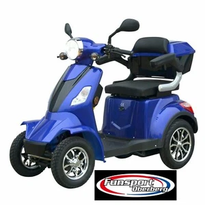 FSO 4 BL - Elektromobil Senioren Vier Rad Kranken Roller Rollstuhl - blau - Bild 1 von 6