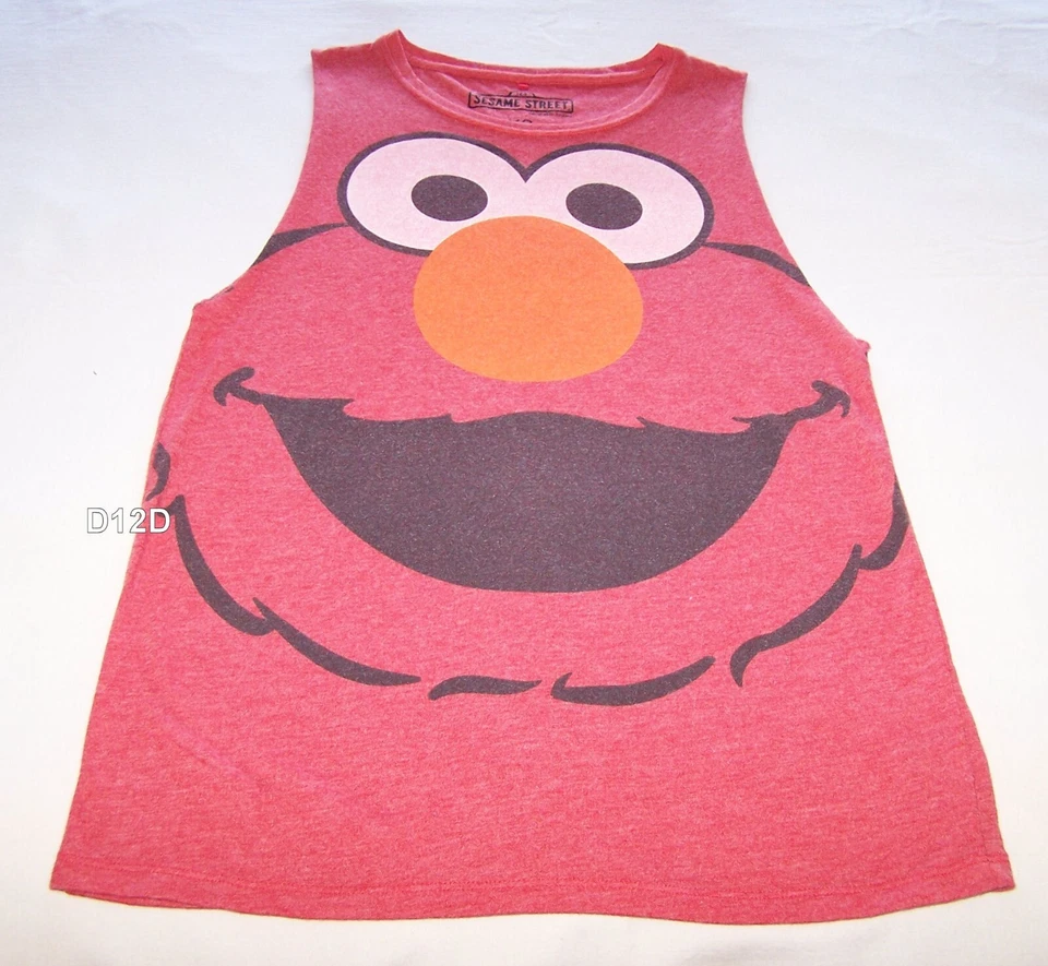 Sesame Street Elmo Mens Red Printed Sleeveless T Shirt Singlet Size S New - image 1 of 1