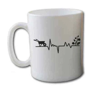 Taza de café Gardener's Heartbeat Garden | Regalo perfecto para los amantes de la jardinería - Imagen 1 de 4
