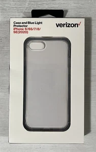 Verizon Clarity Clear Case & Blue Light Screen Protector For iPhone SE/8/7/6/6S - Picture 1 of 2