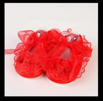 13-18 Months Girl Lace Shoes Anti Slip Cotton New Price For 1 - Изображение 1 из 4
