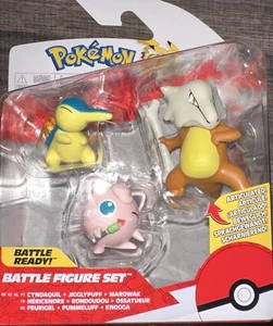 Pokemon Battle Figuren Set Jigglypuff Marowak & Cyndaquil 3 Stück - Bild 1 von 3