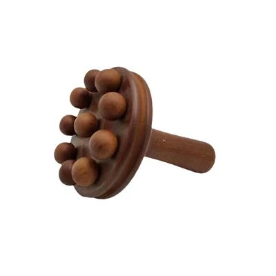 Mushroom Wood Massager Handheld Body Massage Tool for Back Waist Shoulder - Image 1 of 4