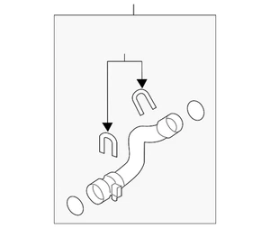 Genuine Audi Lower Hose 8R0-121-049-M - Picture 1 of 2