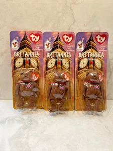 ✅RAR Britannia The Bear - 1997 McDonalds Ty Beanie Baby mit 1993, OakBrook GC3D - Bild 1 von 3