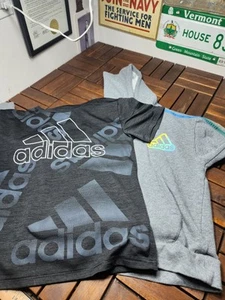 Adidas Boys Size 8 Lot. Aeroready Shirt + Sweatshirt. Excellent! - Picture 1 of 13