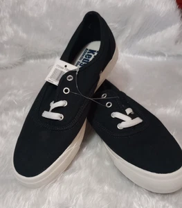 New PRO KEDS Black Lo Canvas Women's  Sneakers 8M - Picture 1 of 12