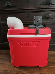 Onos 30qt Portable Air Conditioner Ice Swamp Cooler 12V Fan & 110V Wall Adapter - Picture 1 of 10