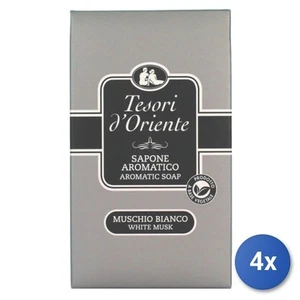 4x Tesori D'Oriente BAR Of Soap 125 Grams Moss Sands Made IN Italy - Picture 1 of 3