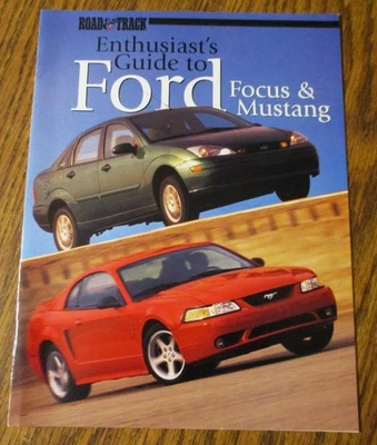 Road Track Special Seies Ford Focus & Mustang Car Brochure Literature Guide 1999 - Image 1 of 4