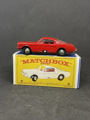 Matchbox Lesney Phantom #8 Custom Ford Mustang In Red  Nice Repro E Box - Image 1 of 4