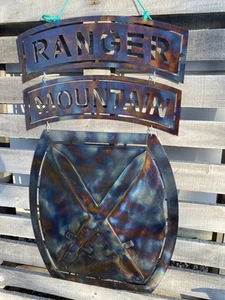 10th Mountain Division Metal Military Sign – Handcrafted Steel Art. Fort Drum - Picture 1 of 9