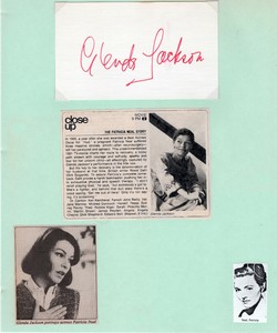 Glenda Jackson Signed Autographed Index Card - from the Melchior Collection